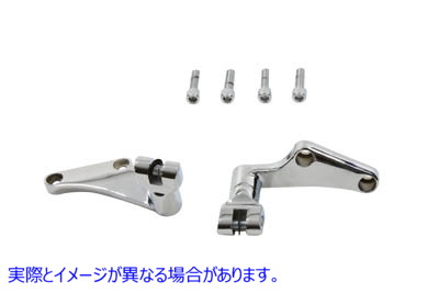 27-0860 リアステップマウントセット クローム Rear Footpeg Mount Set Chrome 取寄せ Vツイン (検索用／