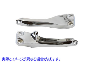 27-0861 クローム助手席フットペグマウントセット Chrome Passenger Footpeg Mount Set 取寄せ Vツイン (検索用／