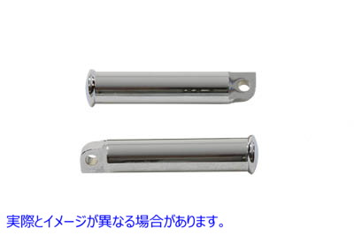 27-0874 クロームスムーススタイルビレットフットペグセット Chrome Smooth Style Billet Footpeg Set 取寄せ Vツイン (検索用／