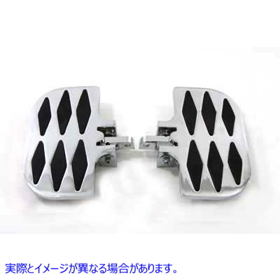 27-0930 ダイヤモンドデザインのパッセンジャーミニフットボードセット Passenger Mini Footboard Set with Diamond Design 取寄