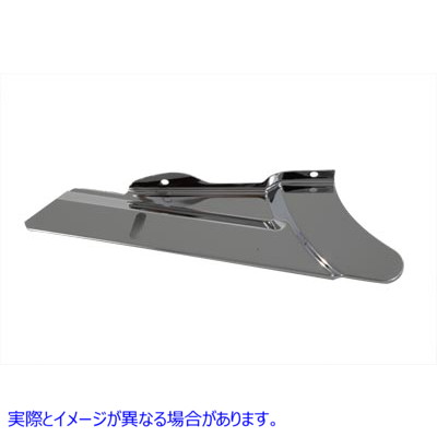 27-0941 クロームリアベルトガードロア Chrome Rear Belt Guard Lower 取寄せ Vツイン (検索用／60408-09