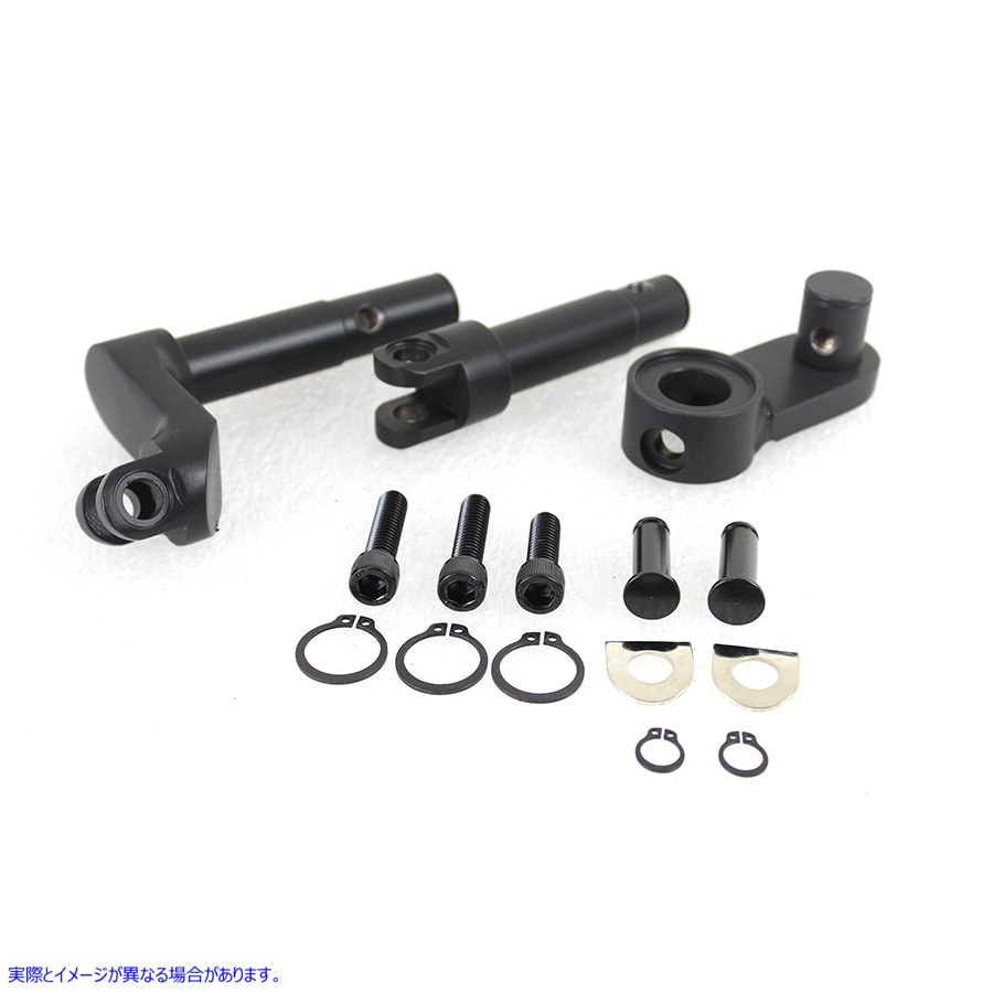 27-0975 ブラック拡張フォワードコントロール変換キット 取寄せ Vツイン Black Extended Forward Control Conversion Kit (検索