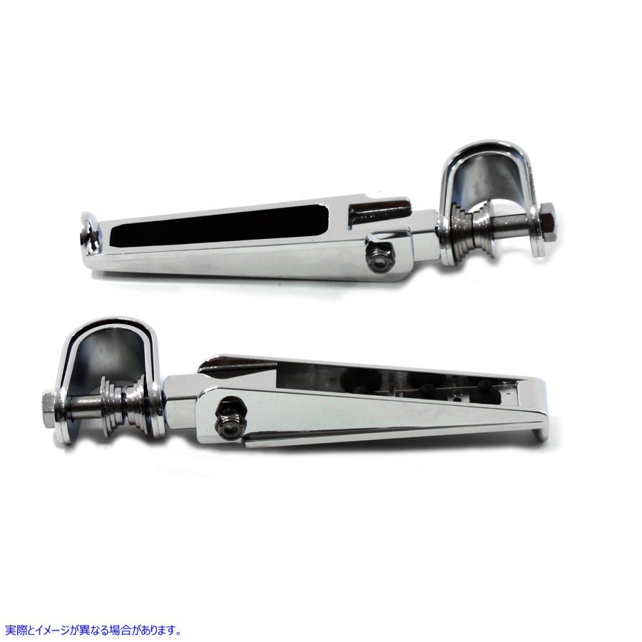 27-0979 クロームチョッパースタイルステップセット Chrome Chopper Style Footpeg Set 取寄せ Vツイン (検索用／49144-86