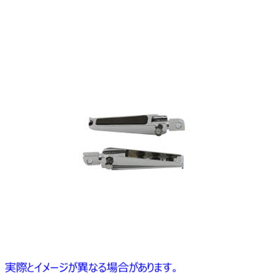 27-0981 クロームチョッパースタイルステップセット Chrome Chopper Style Footpeg Set 取寄せ Vツイン (検索用／