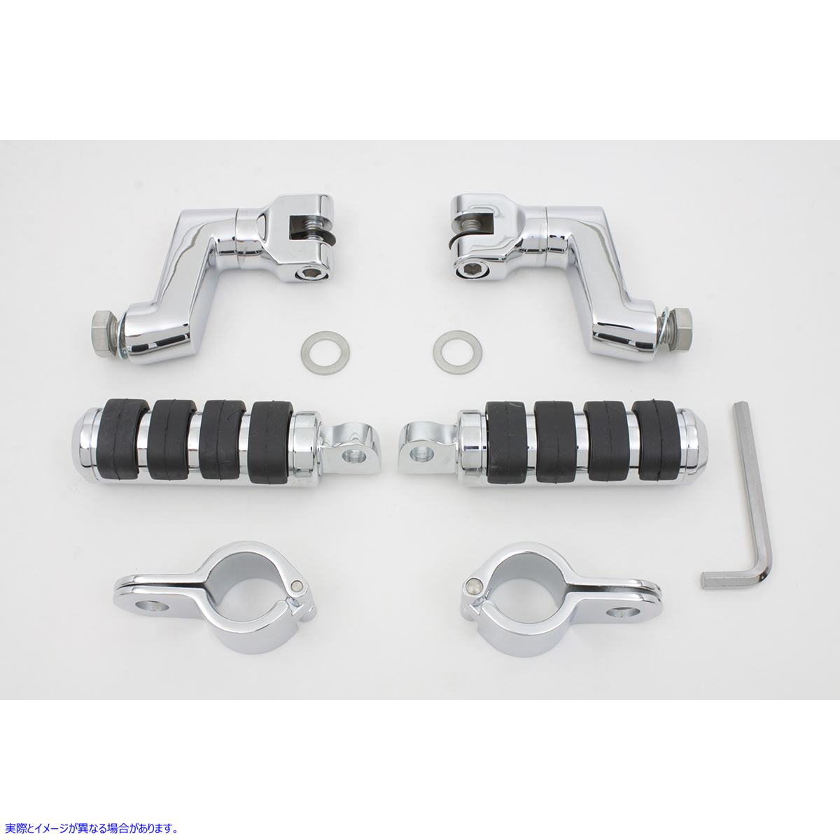 27-0986 クローム オフセット フットペグ キット Chrome Offset Footpeg Kit 取寄せ Vツイン (検索用／