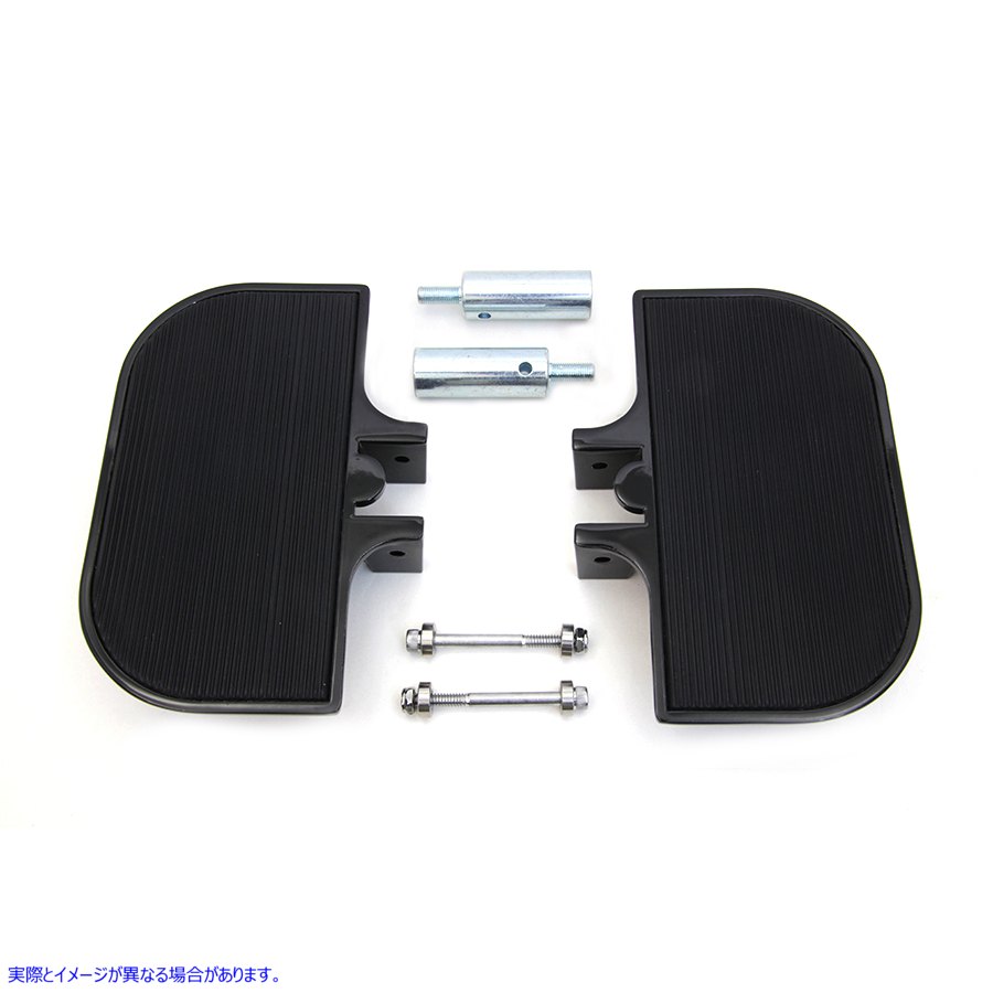 27-1006 パッセンジャーミニフットボードセット ラバースタイル Passenger Mini Footboard Set Rubber Style 取寄せ Vツイン (検