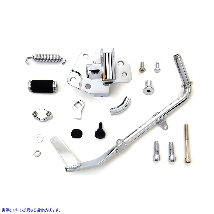 27-1007 クローム ジフィー キックスタンド キット Chrome Jiffy Kickstand Kit 取寄せ Vツイン (検索用／