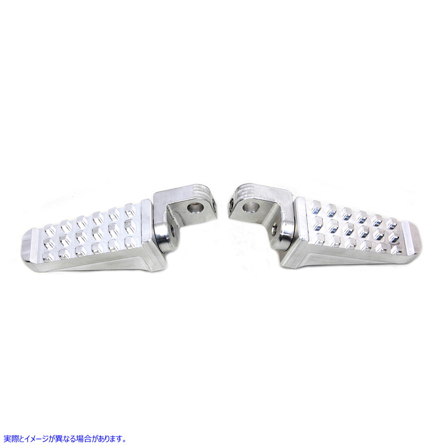 27-1052 ポリッシュドレーサースタイルフットペグセット Polished Racer Style Footpeg Set 取寄せ Vツイン (検索用／