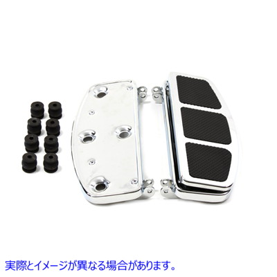 27-1054 ドライバーフットボードセット クローム Driver Footboard Set Chrome 取寄せ Vツイン (検索用／