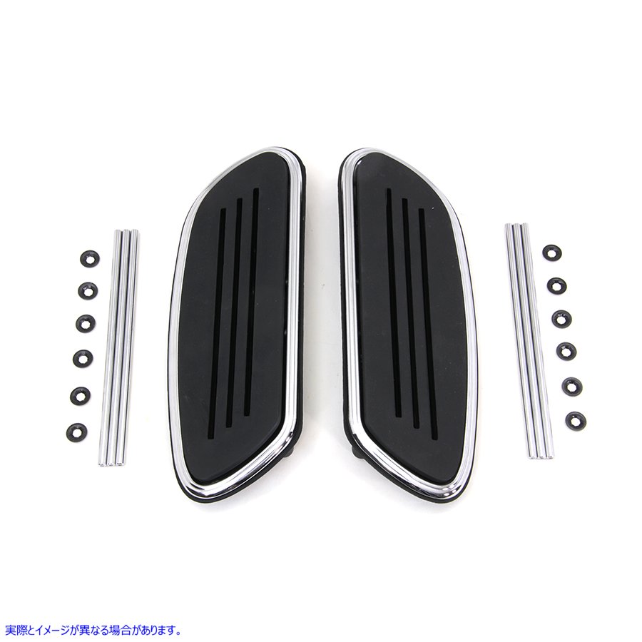 27-1135 助手席フットボードゴムインサートセット Passenger Footboard Rubber Insert Set 取寄せ Vツイン (検索用／50689-11 50