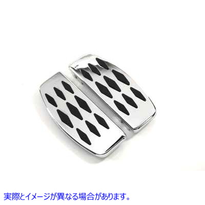 27-1204 ダイヤモンドデザインのドライバーフットボードセット 取寄せ Vツイン Driver Footboard Set with Diamond Design (検索