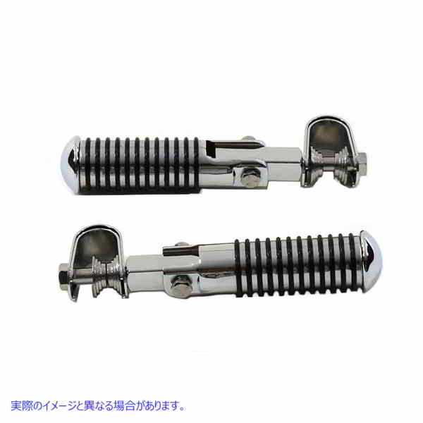 27-1222 Oリングスタイルステップセットクローム O-Ring Style Footpeg Set Chrome 取寄せ Vツイン (検索用／