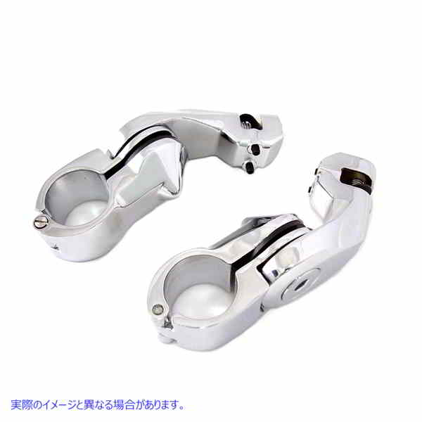 27-1453 ショートアングル フットペグ マウント キット クローム Short Angled Footpeg Mount Kit Chrome 取寄せ Vツイン (検索