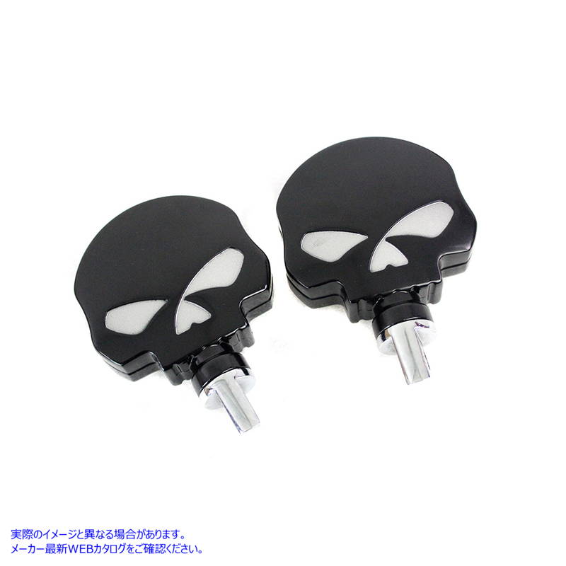 27-1477 スカル ハイウェイ フットペグ セット ブラック Skull Highway Footpeg Set Black 取寄せ Vツイン (検索用／ 63364B