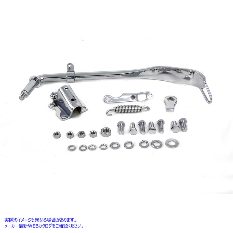 27-1555 Jiffy キックスタンド アセンブリ クローム Jiffy Kickstand Assembly Chrome 取寄せ Vツイン (検索用／50013-54A