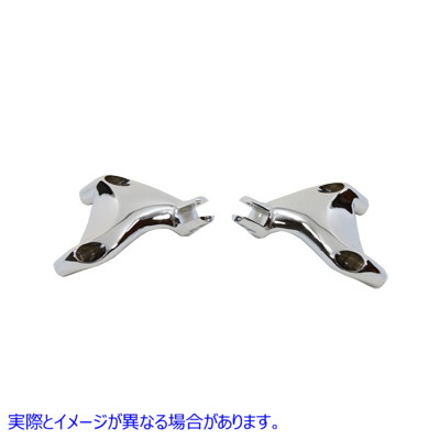 27-1564 フットペグ ブラケット セット パッセンジャー クローム Footpeg Bracket Set Passenger Chrome 取寄せ Vツイン (検索用