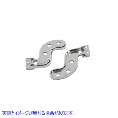 27-1628 クロームバディシートステップブラケットセット 取寄せ Vツイン Chrome Buddy Seat Footpeg Bracket Set (検索用／52674