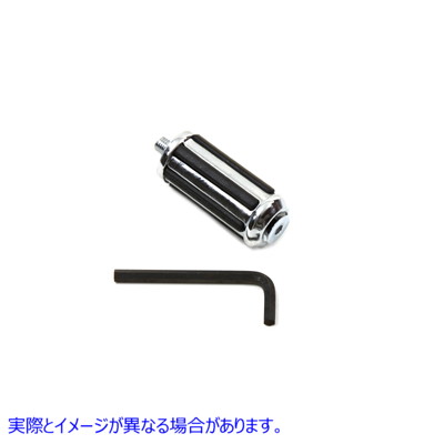 27-1633 シフターフットペグクロームレールデザイン Shifter Footpeg Chrome Rail Design 取寄せ Vツイン (検索用／