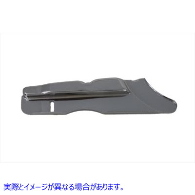 27-1645 クロームリアベルトガードロア 取寄せ Vツイン Chrome Rear Belt Guard Lower (検索用／60480-94T 60435-91