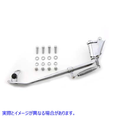 27-1671 Jiffy キックスタンド アセンブリ クローム Jiffy Kickstand Assembly Chrome 取寄せ Vツイン (検索用／