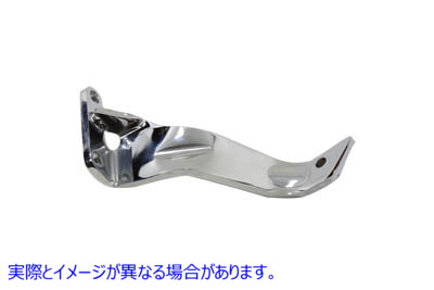 27-1692 フットボードマウントストラップ左クローム Footboard Mount Strap Left Chrome 取寄せ Vツイン (検索用／50990-86B