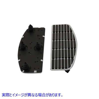 27-1705 フットボードマットセット クローム Footboard Mat Set Chrome 取寄せ Vツイン (検索用／