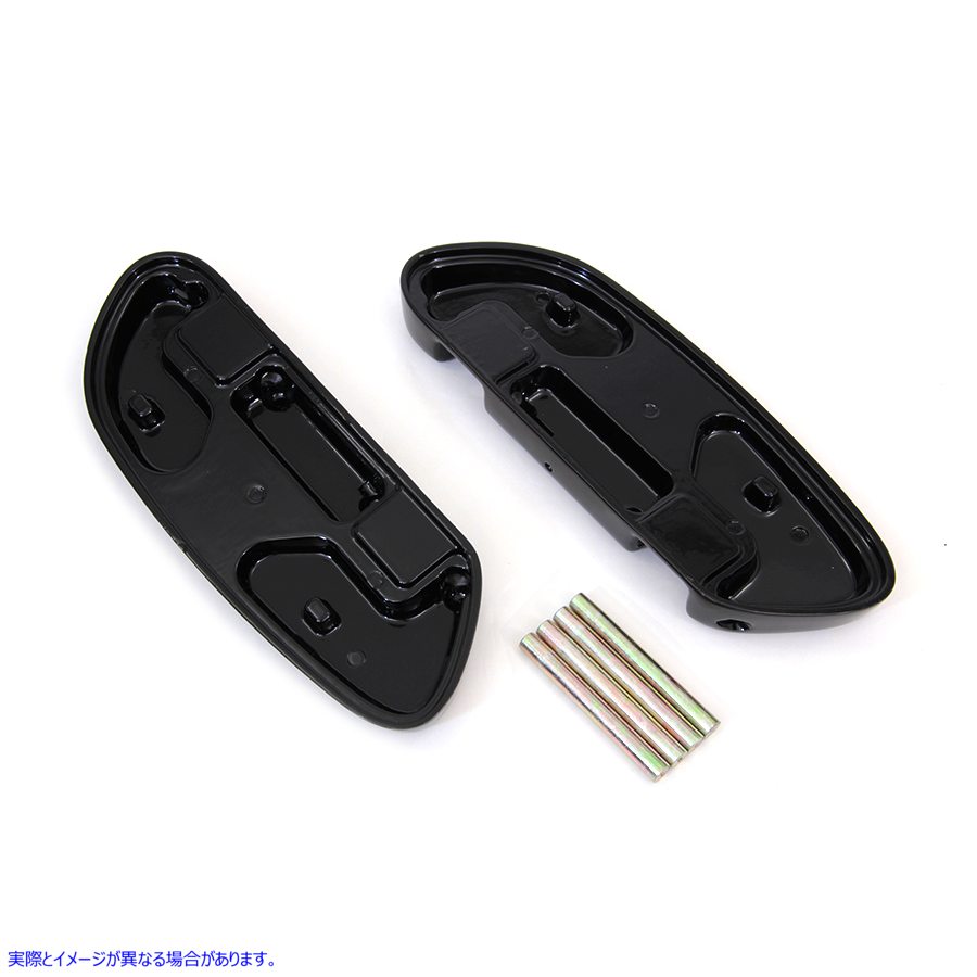 27-1761 助手席フットボードセット ブラック Passenger Footboard Set Black 取寄せ Vツイン (検索用／