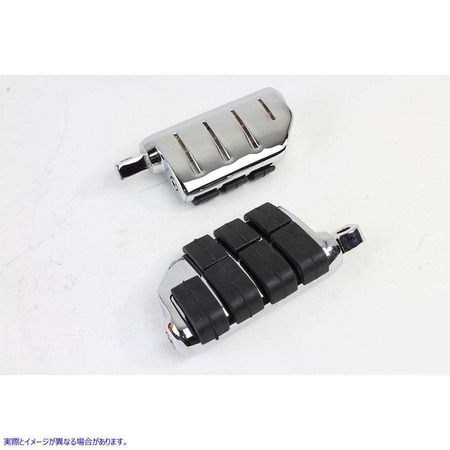 27-2107 クローム ダブル ワイド ライオンズ パウ フットペグ セット Chrome Double Wide Lions Paw Footpeg Set 取寄せ Vツイン