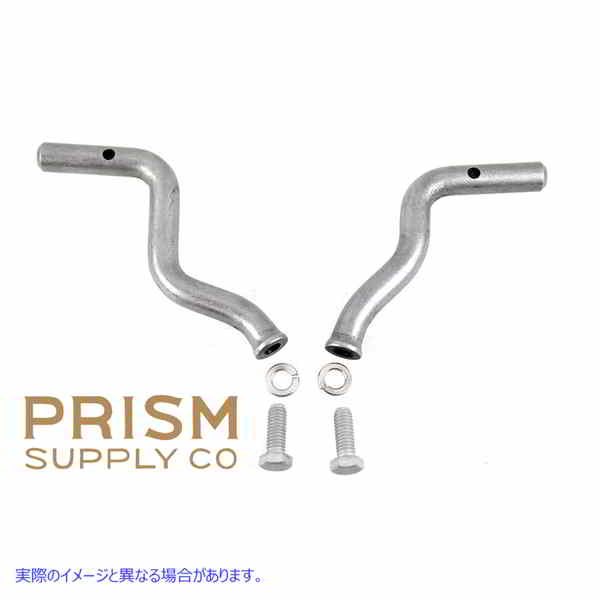 27-2127 プリズムフットペグサポートバー天然ステンレス鋼セット Prism Footpeg Support Bar Set Natural Stainless Steel 取寄せ Vツイン (検索用／ Prism MP002MS