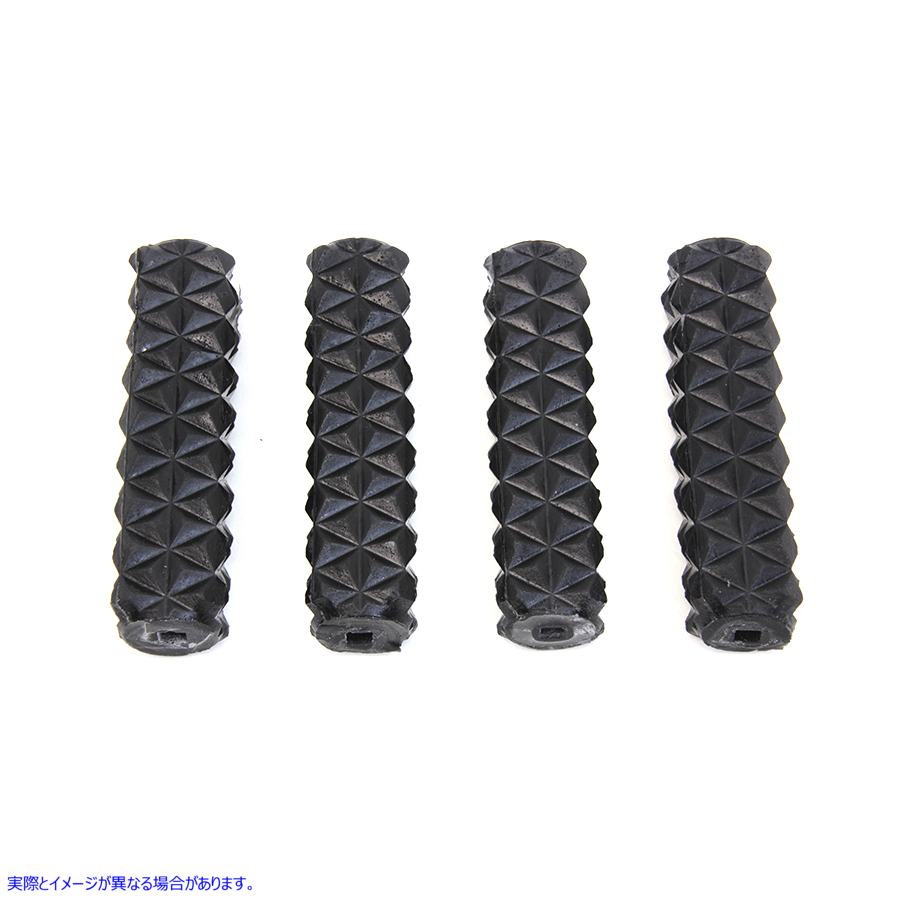 28-0073 スタンダードペダルラバーセット 取寄せ Vツイン Standard Pedal Rubber Set (検索用／