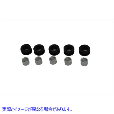 28-0132 チェーンガードラバーとスチールブッシュセット 取寄せ Vツイン Chain Guard Rubber and Steel Bushing Set (検索用／11