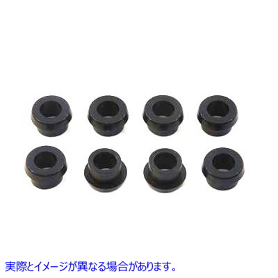 28-0133 黒ゴムブッシュ変換スタイル 取寄せ Vツイン Black Rubber Bushing Conversion Style (検索用／