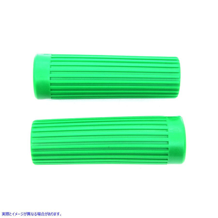 28-0187 グリーングリップセット オリジナルリブスタイル 取寄せ Vツイン Green Grip Set Original Rib Style (検索用／56200-62