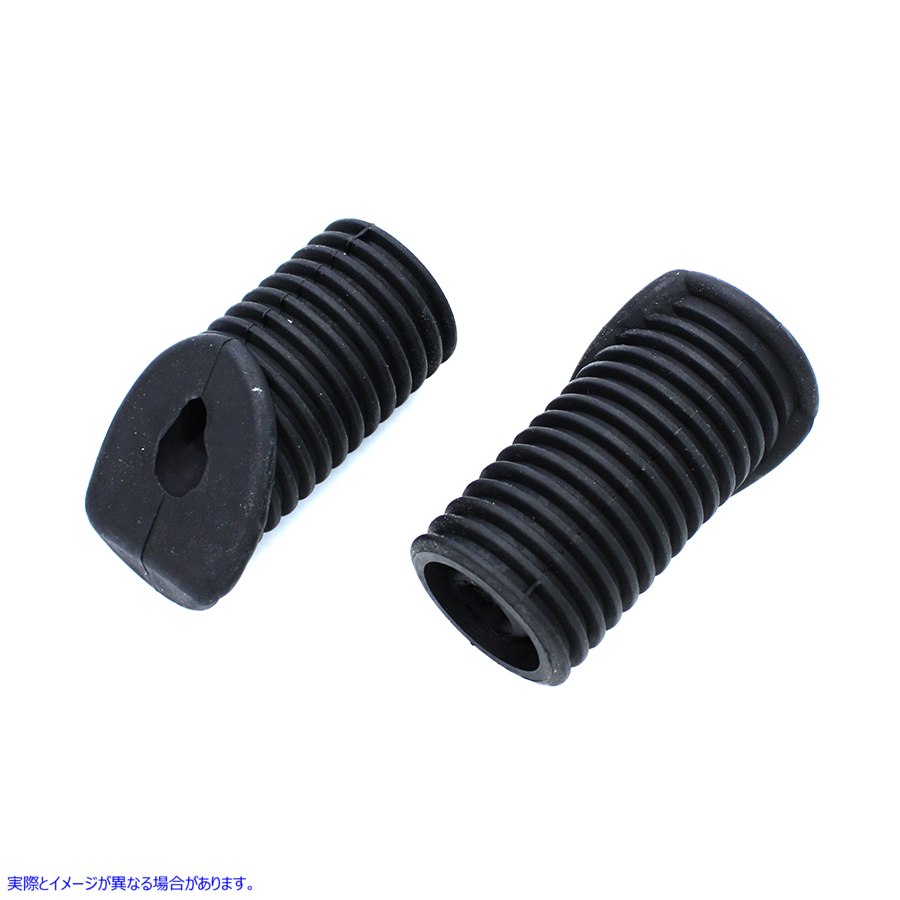 28-0199 ステップラバーセット ブラック Footpeg Rubber Set Black 取寄せ Vツイン (検索用／50646-82