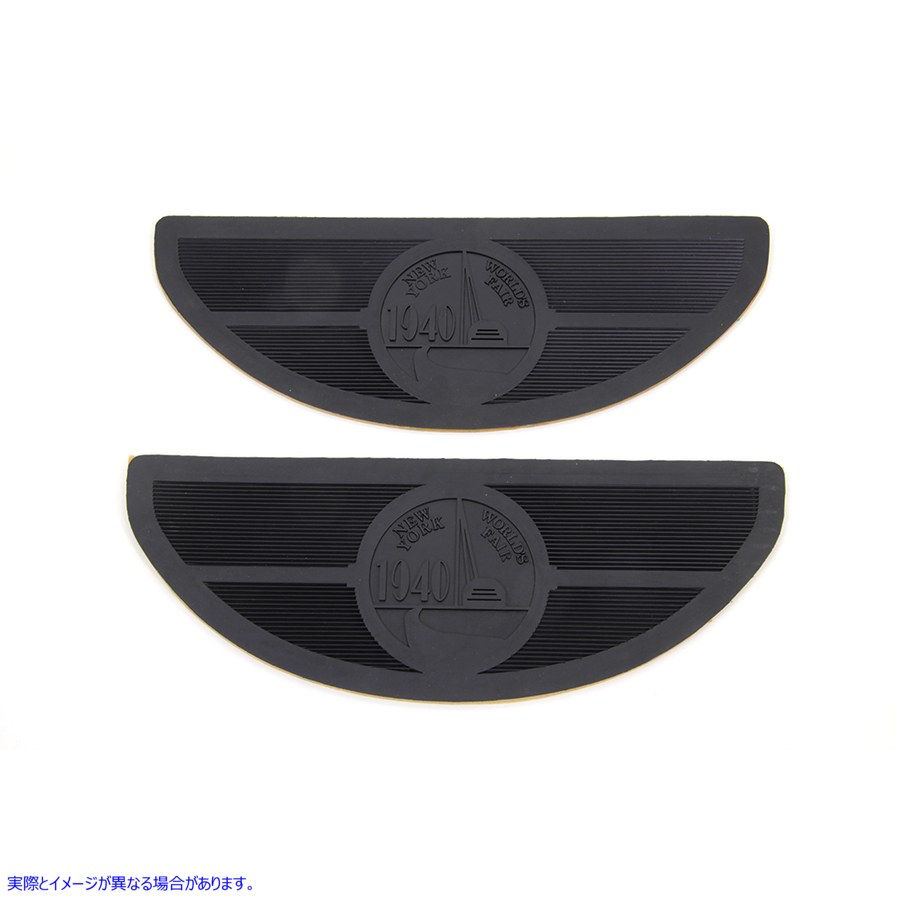 28-0212 万国博覧会ラバーフットボードセット World's Fair Rubber Footboard Set 取寄せ Vツイン (検索用／