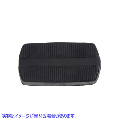 28-0310 ブラックのブレーキペダルパッド 取寄せ Vツイン Black Brake Pedal Pad (検索用／36964-67