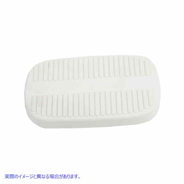 28-0340 ホワイトブレーキペダルパッド White Brake Pedal Pad 取寄せ Vツイン (検索用／