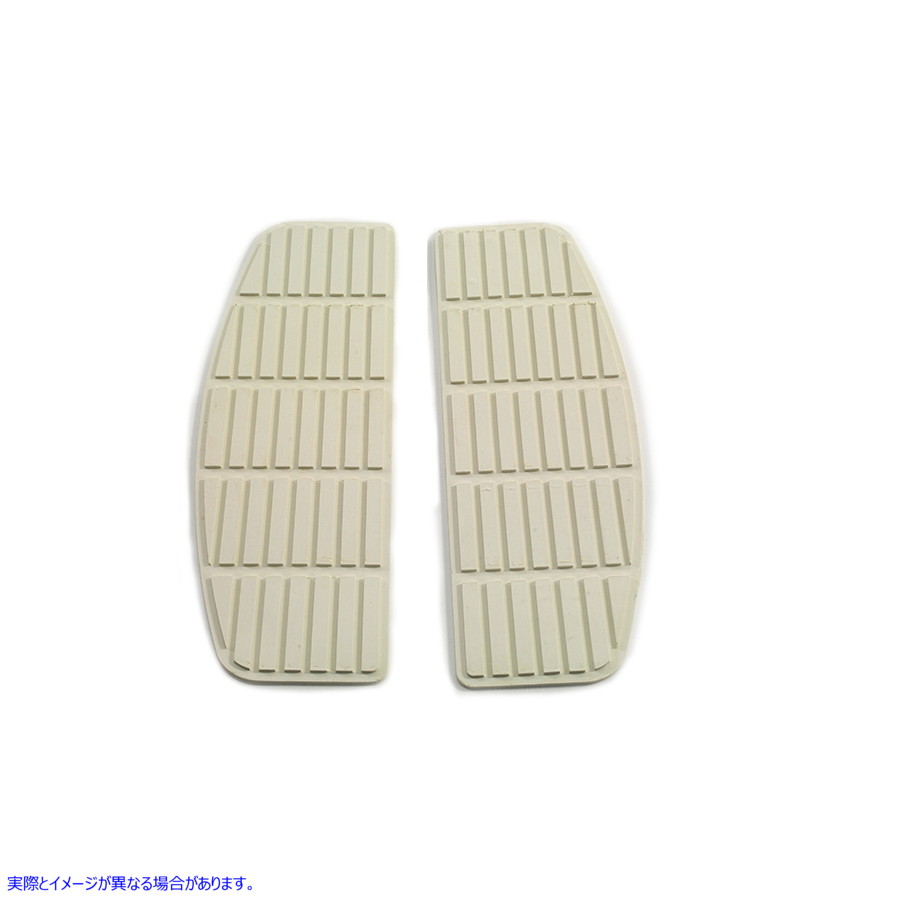 28-0414 フットボードホワイトマットセット Footboard White Mat Set 取寄せ Vツイン (検索用／50614-66