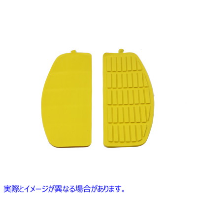 28-0432 フットボードイエローマットセット Footboard Yellow Mat Set 取寄せ Vツイン (検索用／