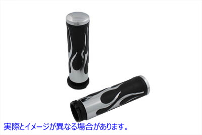 28-0451 ホットロッドフレイムスタイルグリップセット Hot Rod Flame Style Grip Set 取寄せ Vツイン (検索用／56518-02