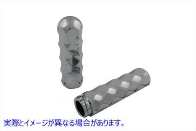 28-0586 ビレットファセットスタイルグリップセット Billet Faceted Style Grip Set 取寄せ Vツイン (検索用／