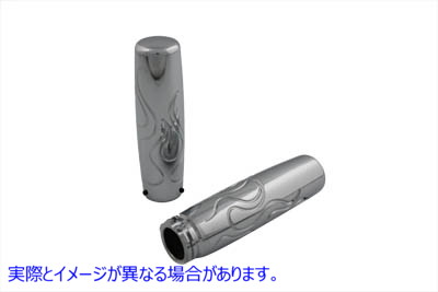 28-0741 ビレットフレームスタイルグリップセット Billet Flame Style Grip Set 取寄せ Vツイン (検索用／