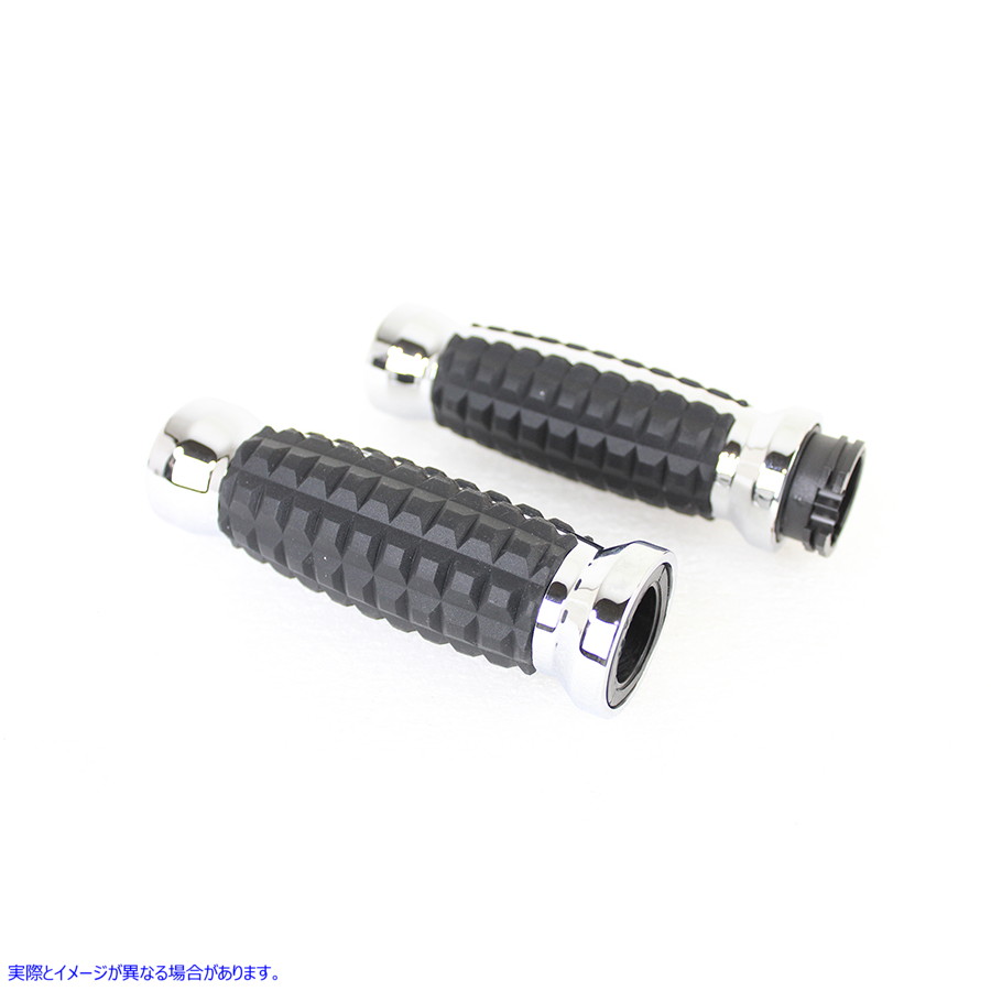 28-0897 アリゲーター スタイル グリップ セット クローム Alligator Style Grip Set Chrome 取寄せ Vツイン (検索用／