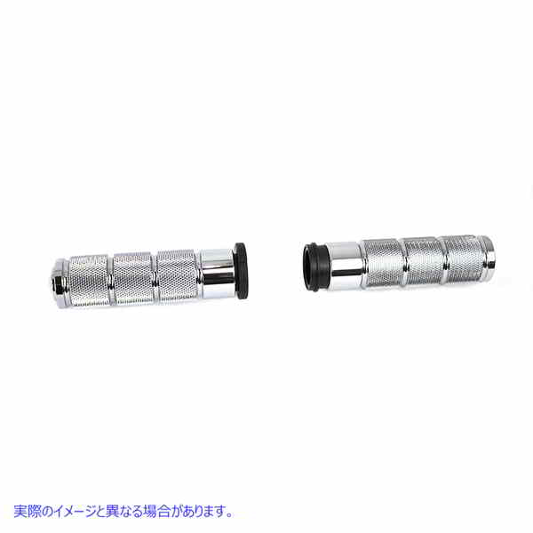 28-0984 クロームレトロスロットルバイワイヤーグリップセット Chrome Retro Throttle by Wire Grip Set 取寄せ Vツイン (検索用