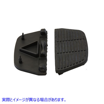 28-2120 助手席フットボード マットブラック Passenger Footboard Mat Black 取寄せ Vツイン (検索用／50606-86A