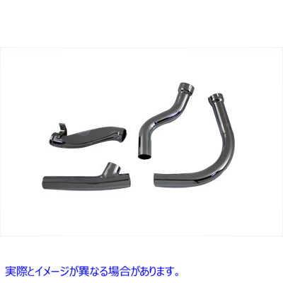 29-0173 2 in 1 エキゾーストパイプ クローム ヘッダー セット 取寄せ Vツイン 2 into 1 Exhaust Pipe Chrome Header Set (検索