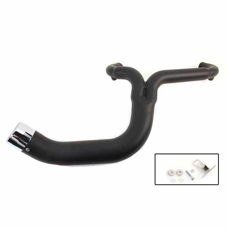 29-2120 取寄せ Vツイン Factory Sample FLT 2:1 Lake Style Exhaust System Black (検索用／