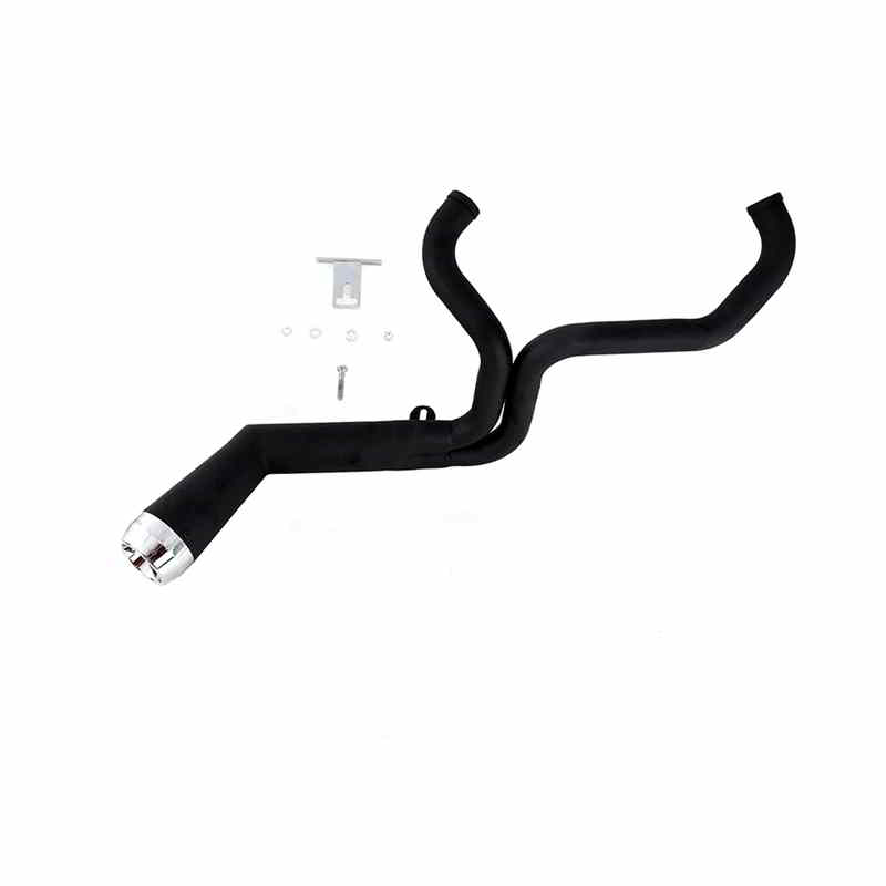 29-2122 取寄せ Vツイン Factory Sample FLT Offset Megaphone 2:1 Exhaust Black with (検索用／