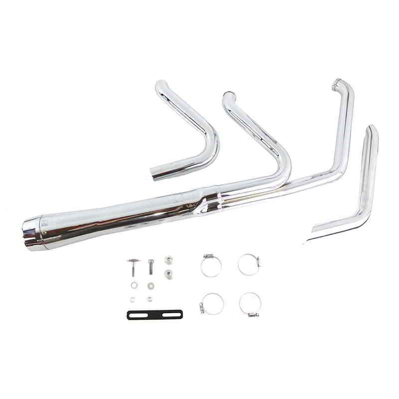 29-8751 ワイアット ガトリング ホールショット エキゾースト セット クローム Wyatt Gatling Holeshot Exhaust Set Chrome 取寄