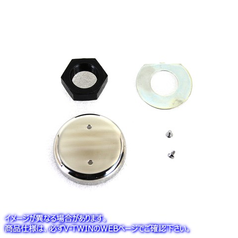 2937-5 クロームメッキステムナットキット 取寄せ Vツイン Chrome Plated Stem Nut Kit (検索用／ Colony